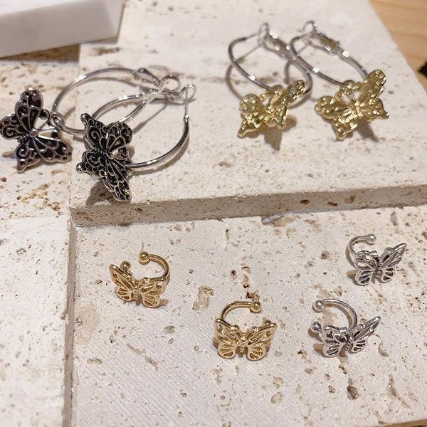 dangle & chandelier women's and girls' butterfly shaped metal clips fake cartilage ear jewelry without piercing, Silver
dangle & chandelier women's and girls' butterfly shaped metal clips fake cartilage ear jewelry without piercing, Silver