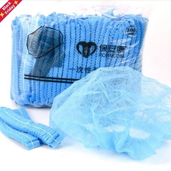 100pcs disposable non-woven strip hat el workshop dust cap blue white shower caps
100pcs disposable non-woven strip hat el workshop dust cap blue white shower caps