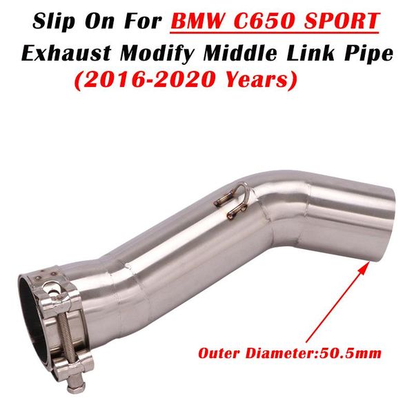 motorcycle exhaust system slip on for c650 sport escape modified stainless steel connection middle link pipe without muffler
motorcycle exhaust system slip on for c650 sport escape modified stainless steel connection middle link pipe without muffler