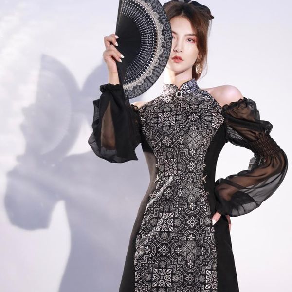 customized cheongsam improved chinese style original young retro elegant long autumn dress rosemary ethnic clothing, Red
customized cheongsam improved chinese style original young retro elegant long autumn dress rosemary ethnic clothing, Red