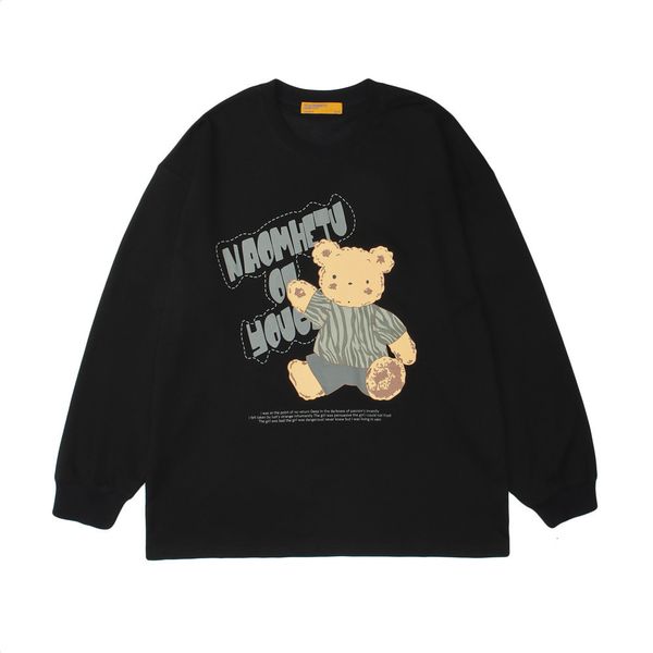 sweatshirts cartoon bear print hoodless sweater mens lazy fashion brand long sleeve street trend round neck pullover hoodie, Black
sweatshirts cartoon bear print hoodless sweater mens lazy fashion brand long sleeve street trend round neck pullover hoodie, Black
