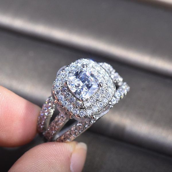 cluster rings 18k white gold 2 s diamond jewelry ring for women fine anillos de bizuteria wedding lover classic gemstone joyas box, Golden;silver
cluster rings 18k white gold 2 s diamond jewelry ring for women fine anillos de bizuteria wedding lover classic gemstone joyas box, Golden;silver