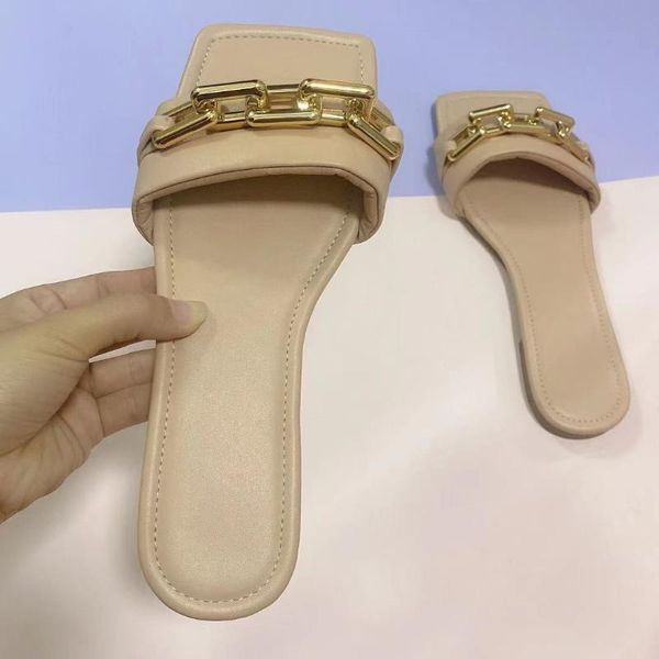 slippers leopard land style square chain fashion flat sandals and color cute wind european american large size cgb, Black
slippers leopard land style square chain fashion flat sandals and color cute wind european american large size cgb, Black