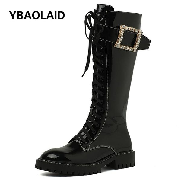 boots trendy fashion crystal gold square buckle knight 2021 patent leather casual high-tube strap mid-heel, Black
boots trendy fashion crystal gold square buckle knight 2021 patent leather casual high-tube strap mid-heel, Black
