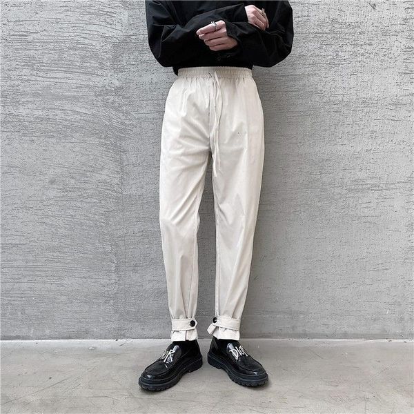 spring and autumn youth fashion loose solid color trousers straps straight leg pants casual men's, Black
spring and autumn youth fashion loose solid color trousers straps straight leg pants casual men's, Black