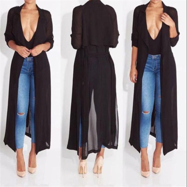 women's swimwear women beach dress long lace cardigan solid color sleeve chiffon blouse coat cover up for summer, White;black
women's swimwear women beach dress long lace cardigan solid color sleeve chiffon blouse coat cover up for summer, White;black