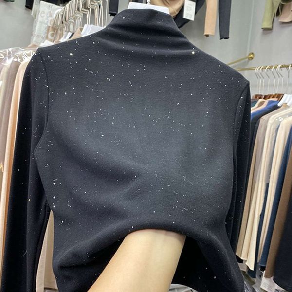 women's sweaters hoodies german cashmere half high collar bottom coat for women in autumn and winter o05h, White;black
women's sweaters hoodies german cashmere half high collar bottom coat for women in autumn and winter o05h, White;black