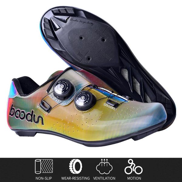 road cycling shoes dazzle color ultralight breathable self-locking outdoor riding professional bicycle sneakers footwear, Black
road cycling shoes dazzle color ultralight breathable self-locking outdoor riding professional bicycle sneakers footwear, Black