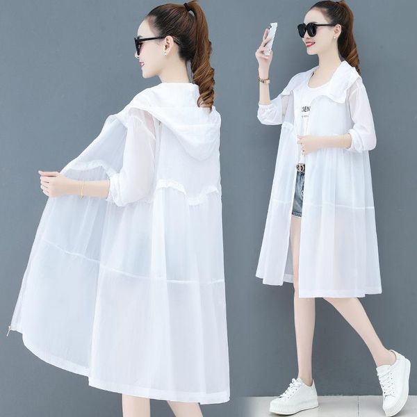 women's trench coats mid-length sun protection clothing women summer thin style 2021 long sleeve loose fashion breathable shirt jacket, Tan;black
women's trench coats mid-length sun protection clothing women summer thin style 2021 long sleeve loose fashion breathable shirt jacket, Tan;black