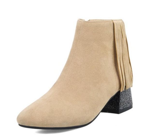 boots ladies chaussure women shoes woman zapatos mujer sapato girls ankle square high heels booties tassels pointed toe xz181162, Black
boots ladies chaussure women shoes woman zapatos mujer sapato girls ankle square high heels booties tassels pointed toe xz181162, Black