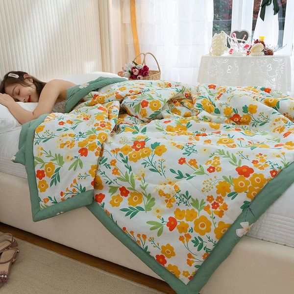 comforters & sets natural cotton quilt summer air-conditioning comforter floral printed breathable blanket kids thin bed cover drop
comforters & sets natural cotton quilt summer air-conditioning comforter floral printed breathable blanket kids thin bed cover drop