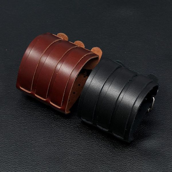 black brown 6.7cm wide leather bracelet punk men genuine braid wrap jewelry gift women tennis, Golden;silver
black brown 6.7cm wide leather bracelet punk men genuine braid wrap jewelry gift women tennis, Golden;silver