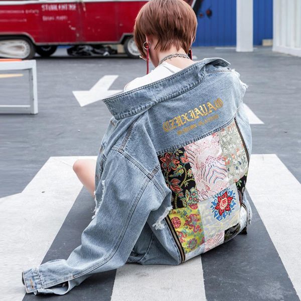 women's jackets yamdi women jacket woman autumn vintage floral appliques embroidery loose coat long sleeve outerwear denim female boho, Black;brown
women's jackets yamdi women jacket woman autumn vintage floral appliques embroidery loose coat long sleeve outerwear denim female boho, Black;brown