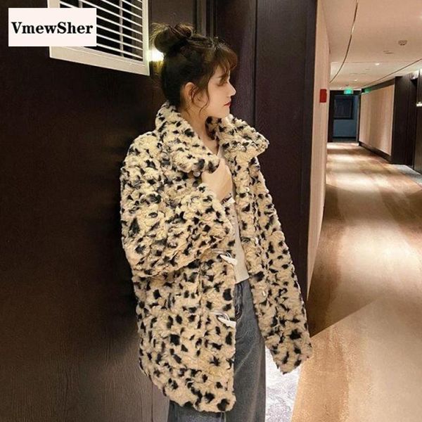 women's fur & faux vmewsher winter thicken warm jacket coat women leopard print soft artificial hair overcoat fluffy outwear, Black
women's fur & faux vmewsher winter thicken warm jacket coat women leopard print soft artificial hair overcoat fluffy outwear, Black