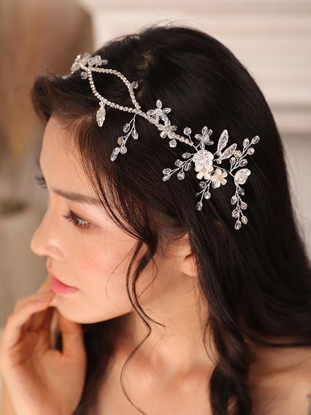 trendy silver flower rhinestone crystal leaf women headwear bridal headband bride hair accessories ornaments
trendy silver flower rhinestone crystal leaf women headwear bridal headband bride hair accessories ornaments