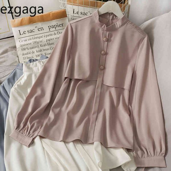 ezgaga office lady blouse shirts women spring long puff sleeve solid button loose elegant blouse women fashion blusas 210430, White
ezgaga office lady blouse shirts women spring long puff sleeve solid button loose elegant blouse women fashion blusas 210430, White