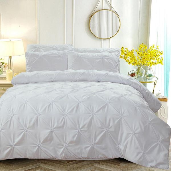 bedding sets fashion pinch pleat duvet covers solid color set quilt cover with pillowcase 2/3 pcs for twin/full//king size
bedding sets fashion pinch pleat duvet covers solid color set quilt cover with pillowcase 2/3 pcs for twin/full//king size
