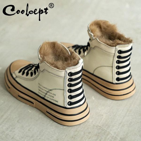 boots coolcept real leather women snow fashion warm fur winter shoes woman plush flats casual daily sneaker footwear size 35-41, Black
boots coolcept real leather women snow fashion warm fur winter shoes woman plush flats casual daily sneaker footwear size 35-41, Black
