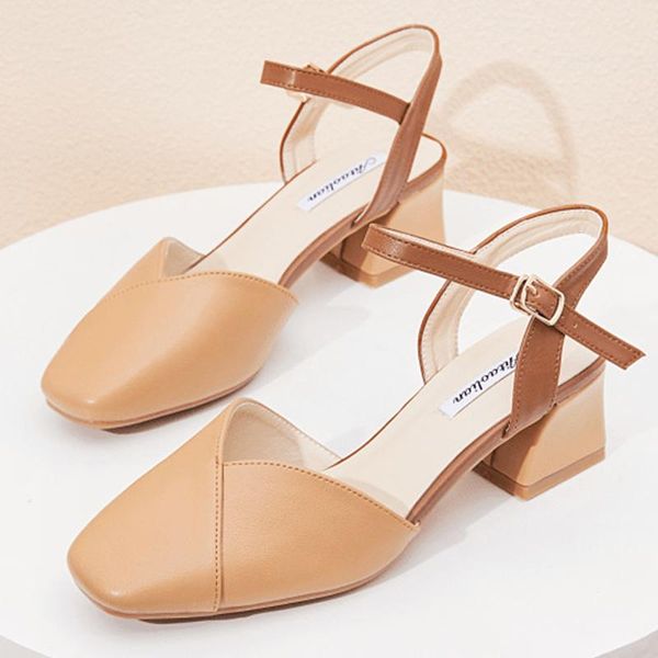 pure women pumps sandals with thick heels korean buckle daily shoes, Black
pure women pumps sandals with thick heels korean buckle daily shoes, Black