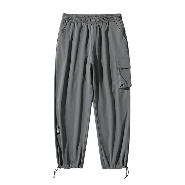 men's pants spring and summer functional wind overalls reflective cursor casual loose-fitting trousers pleated men, Black
men's pants spring and summer functional wind overalls reflective cursor casual loose-fitting trousers pleated men, Black