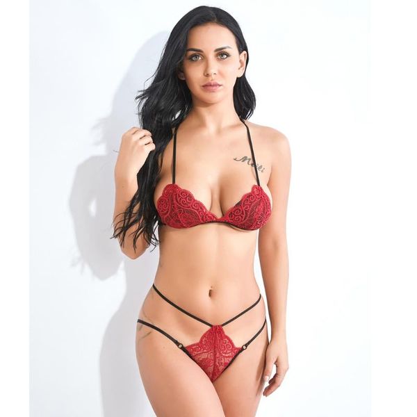 bras sets women fashion sous vetement femme ensemble lingerie porno lace bra and g-string thong set underwear present for girlfriend, Red;black
bras sets women fashion sous vetement femme ensemble lingerie porno lace bra and g-string thong set underwear present for girlfriend, Red;black