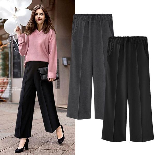 women's pants & capris -5xl plus size casual women trousers 2021 autumn fashion high waist loose wide leg big full length, Black;white
women's pants & capris -5xl plus size casual women trousers 2021 autumn fashion high waist loose wide leg big full length, Black;white