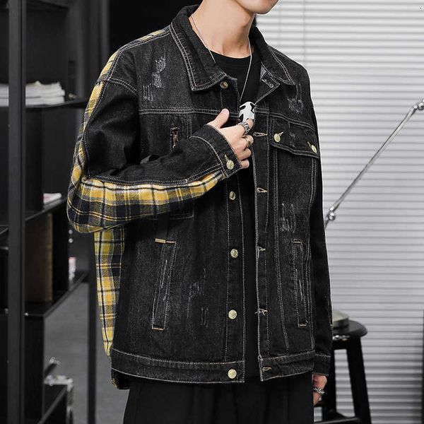 men's jackets japan style spring autumn fashion casual denim jacket streetwear clothes ok2q r32y, Black;brown
men's jackets japan style spring autumn fashion casual denim jacket streetwear clothes ok2q r32y, Black;brown