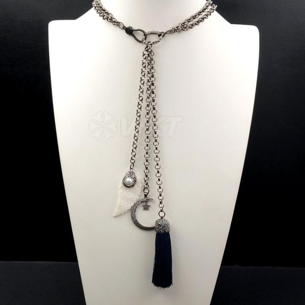 pendant necklaces wt-nv172 wkt wholesale style crescent feather shapetassel necklace rhinestone pave fashionable jewelry, Silver
pendant necklaces wt-nv172 wkt wholesale style crescent feather shapetassel necklace rhinestone pave fashionable jewelry, Silver