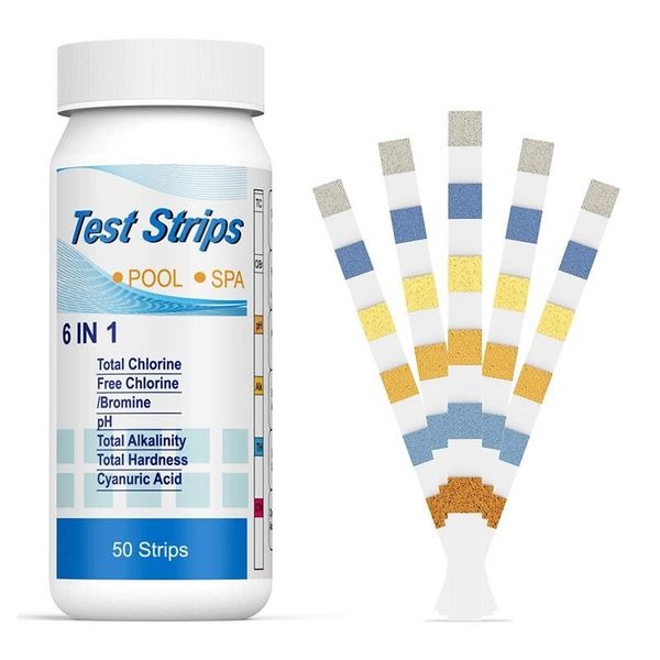50pcs swimming pool water quality test strip ph paper total hardness 6 in 1 multi-function meters
50pcs swimming pool water quality test strip ph paper total hardness 6 in 1 multi-function meters