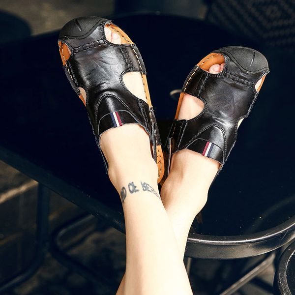 2021 cross-border mens women sport trainers sandals and slippers summer casual two-wear shoes beach sandal hollow leather shoe code: 26bz-97, Black
2021 cross-border mens women sport trainers sandals and slippers summer casual two-wear shoes beach sandal hollow leather shoe code: 26bz-97, Black