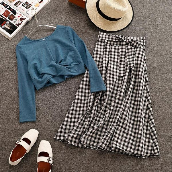 two piece dress spring nice women's suit skirt korean slim fashion temperament western plaid two-piece autumn, White
two piece dress spring nice women's suit skirt korean slim fashion temperament western plaid two-piece autumn, White