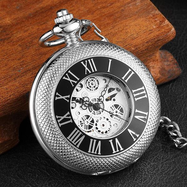pocket watches silver engraved hand wind mechanical watch for men women vintage steampunk fob skeleton male fshion clock gifts set, Slivery;golden
pocket watches silver engraved hand wind mechanical watch for men women vintage steampunk fob skeleton male fshion clock gifts set, Slivery;golden