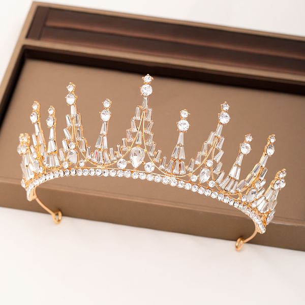 the new wedding crown woman tiaras baroque crystal rhinestone hair ornaments wedding hair accessories bridal crowns headdressdio chan contac, Golden;white
the new wedding crown woman tiaras baroque crystal rhinestone hair ornaments wedding hair accessories bridal crowns headdressdio chan contac, Golden;white