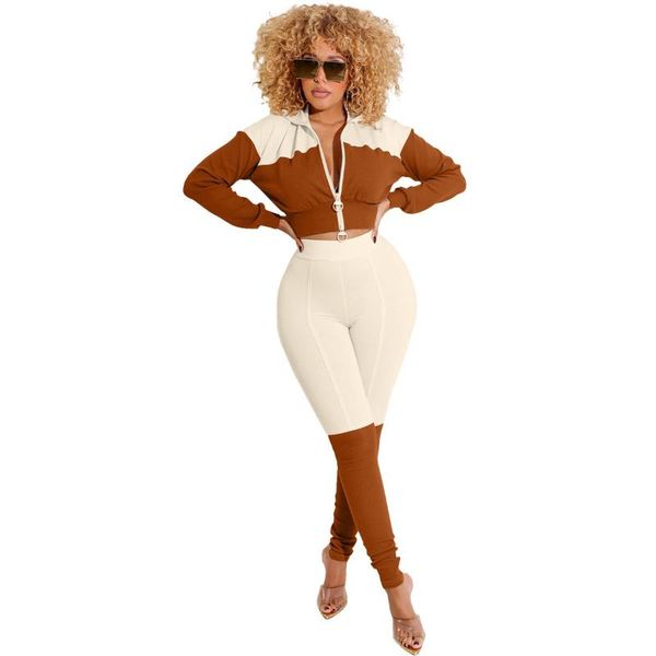 women's two piece pants tracksuit 2 sets women outfits zipper crop set autumn fashion panelled street style casual high waist pant sui, White
women's two piece pants tracksuit 2 sets women outfits zipper crop set autumn fashion panelled street style casual high waist pant sui, White
