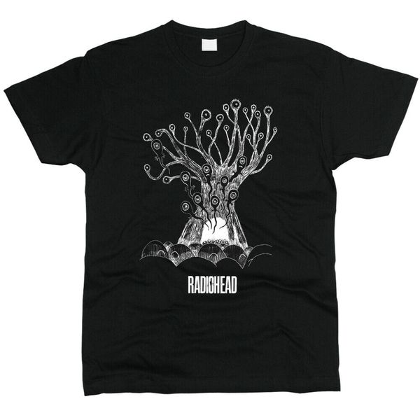 radiohead men t-shirt, White;black