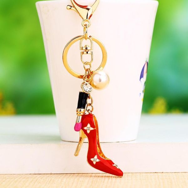 bag parts & accessories fashion creative water high heeled car keychain female cute korean packet ring, Black
bag parts & accessories fashion creative water high heeled car keychain female cute korean packet ring, Black