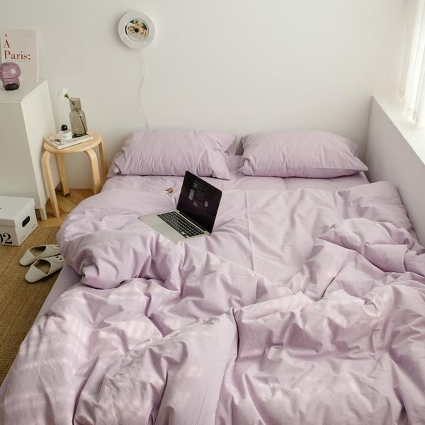 bedding sets simple cotton quilt cover 4 pieces solid color bed set twin
bedding sets simple cotton quilt cover 4 pieces solid color bed set twin