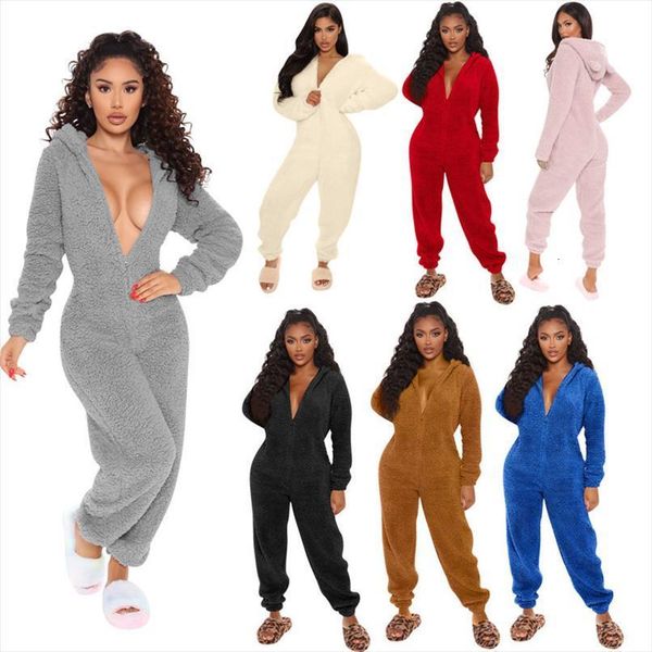 pajamas sleepwear solid women jumpsuit pyjama overalls winter warm nightie hooded plus size s 2xl, Black;white
pajamas sleepwear solid women jumpsuit pyjama overalls winter warm nightie hooded plus size s 2xl, Black;white