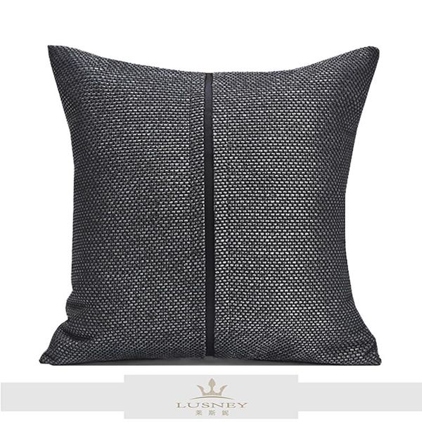 cushion/decorative pillow nordic black and silver stitching decorative cushion modern simple style light luxury home model room soft solid c
cushion/decorative pillow nordic black and silver stitching decorative cushion modern simple style light luxury home model room soft solid c