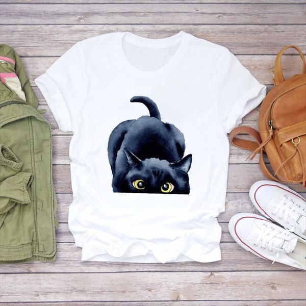 men cat cute animal t shirt watercolor cartoon aesthetic 90s ladies print lady shirts graphic female tee, White;black
men cat cute animal t shirt watercolor cartoon aesthetic 90s ladies print lady shirts graphic female tee, White;black