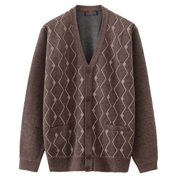 men's sweaters middle aged and elderly sweater cardigan spring autumn clothes v-neck large loose dad leisure bottomed knitted, White;black
men's sweaters middle aged and elderly sweater cardigan spring autumn clothes v-neck large loose dad leisure bottomed knitted, White;black