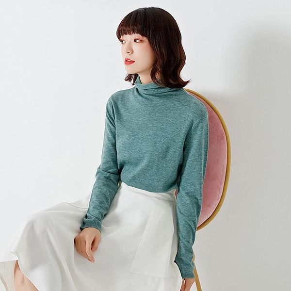 women's sweaters 100% pure cashmere wool turtleneck autumn fashion bottoming sweater worsted slim, White;black
women's sweaters 100% pure cashmere wool turtleneck autumn fashion bottoming sweater worsted slim, White;black
