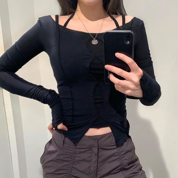 purple women long sleeve shirts hollow out slit hem autumn streetwear slim cotton ladies casual patchwork 210419, White
purple women long sleeve shirts hollow out slit hem autumn streetwear slim cotton ladies casual patchwork 210419, White