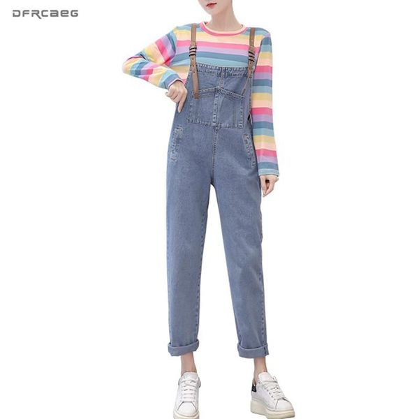 women's jumpsuits & rompers blue vintage suspender jeans jumpsuit 2021 spring autumn casual streetwear female denim long pants overalls, Black;white
women's jumpsuits & rompers blue vintage suspender jeans jumpsuit 2021 spring autumn casual streetwear female denim long pants overalls, Black;white