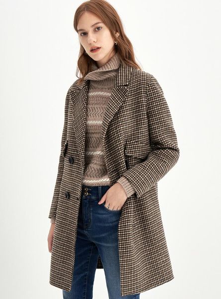 the same poem in shopping mall: check loose casual woolen coat and wool winter 2021 women's & blends, Black
the same poem in shopping mall: check loose casual woolen coat and wool winter 2021 women's & blends, Black
