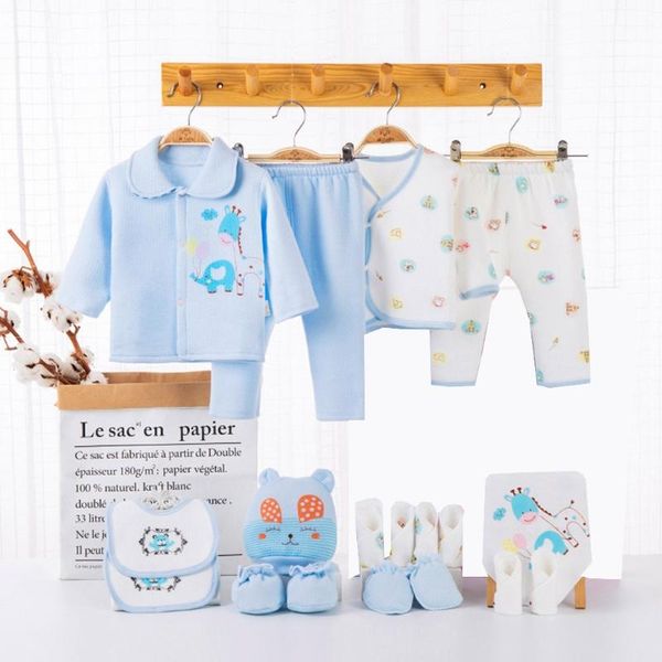 born infant clothes set 100% cotton autumn winter warm baby girl boy suit clothing hat bib fit shower gift 18pcs sets, White
born infant clothes set 100% cotton autumn winter warm baby girl boy suit clothing hat bib fit shower gift 18pcs sets, White