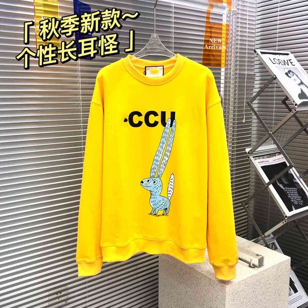 long eared blue rabbit 2021 autumn round neck pullover pure cotton sweater fashion brand cartoon women's clothing, Black
long eared blue rabbit 2021 autumn round neck pullover pure cotton sweater fashion brand cartoon women's clothing, Black