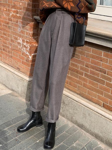 women's pants & capris women harem trousers brown camel winter bottoms for oversize, Black;white
women's pants & capris women harem trousers brown camel winter bottoms for oversize, Black;white