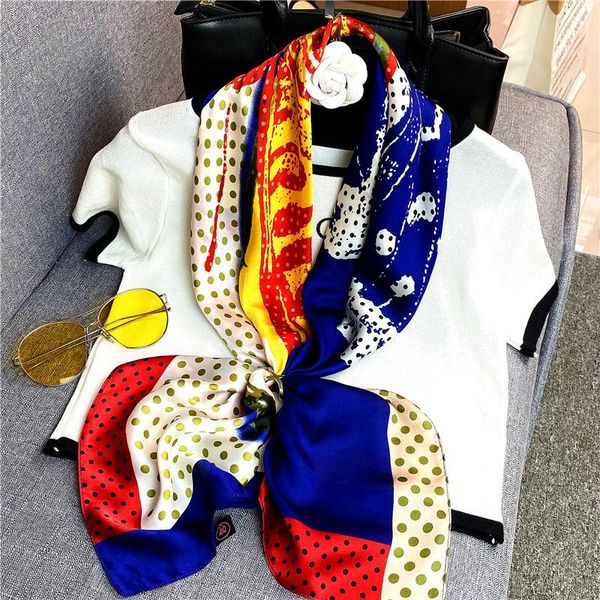 scarves fashion for women shawl print silk satin scarf female bandana 90*90cm square shawls scarfs ladies, Blue;gray
scarves fashion for women shawl print silk satin scarf female bandana 90*90cm square shawls scarfs ladies, Blue;gray