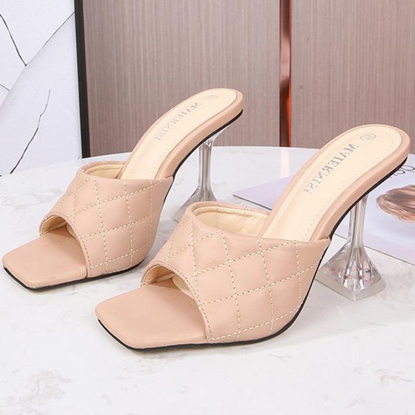 slippers ladies wine glass high heel design woven crystal thick heels large size 35-46, Black
slippers ladies wine glass high heel design woven crystal thick heels large size 35-46, Black